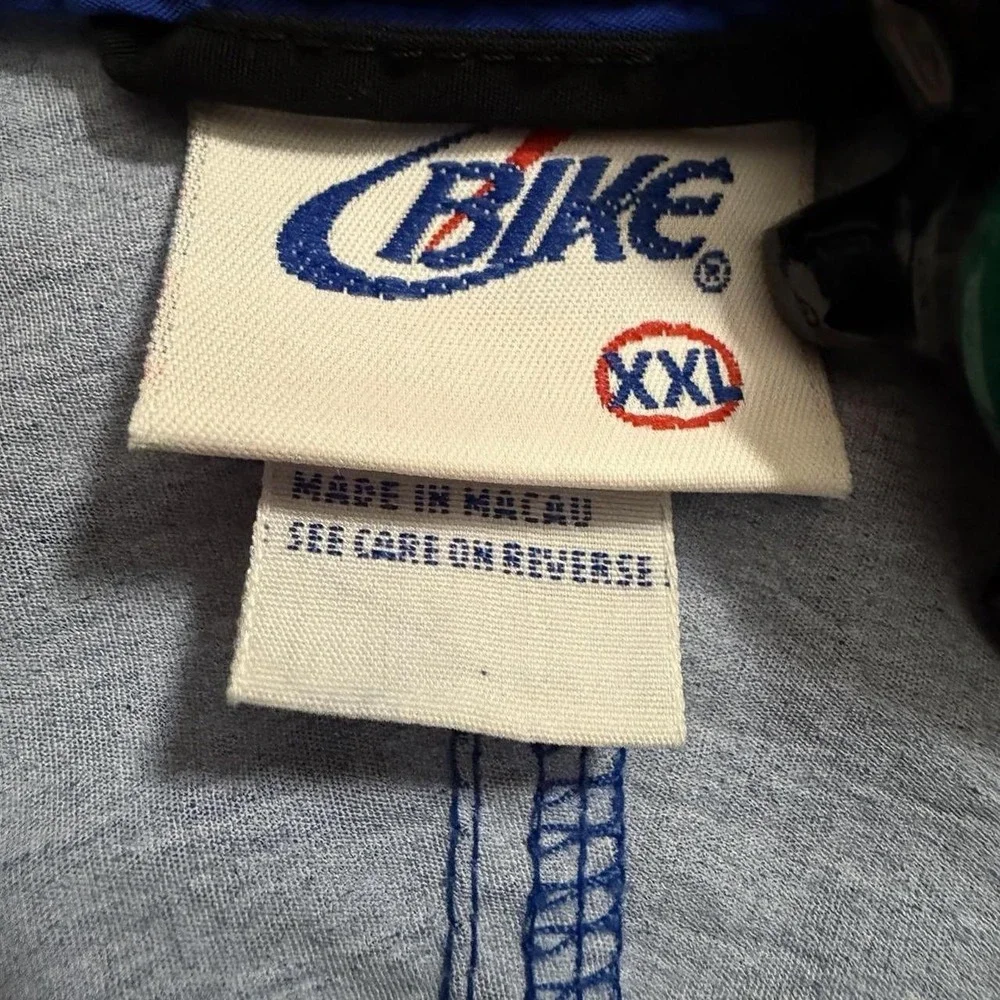 Vintage Bike Pullover Windbreaker Jacket Men's Size 2XL Color block Retro